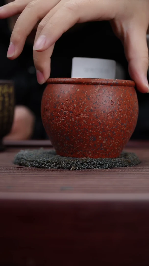 茶杯紫砂微瑕紫砂山家天翠红砂