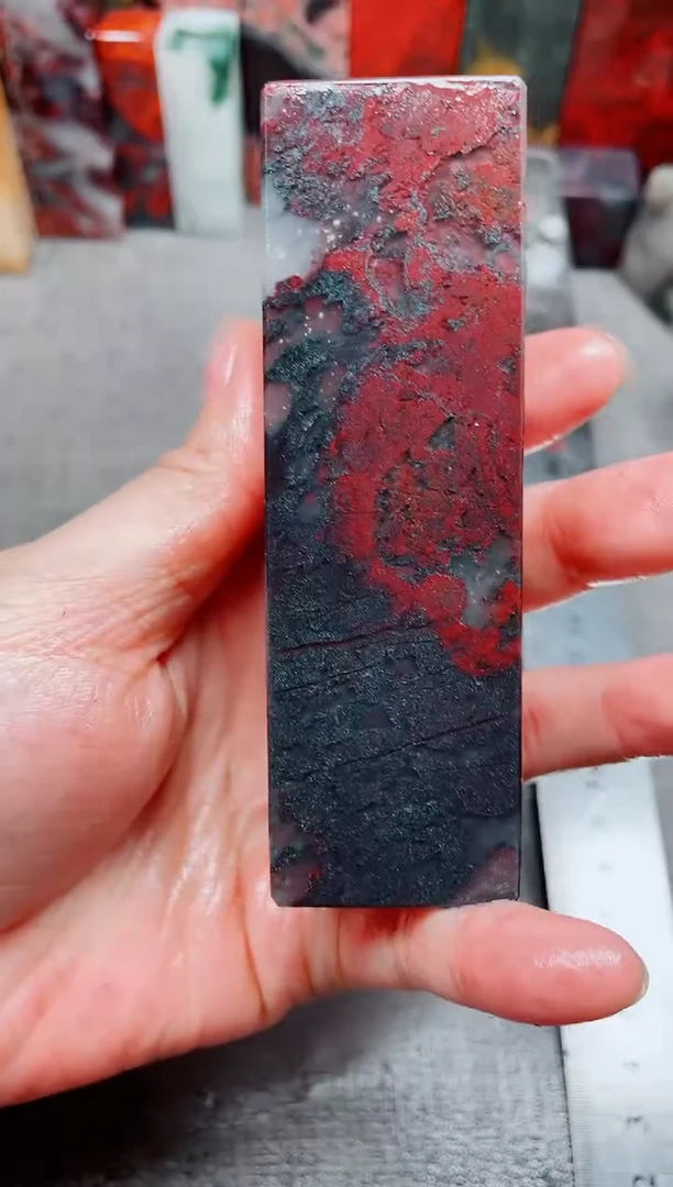 桂林鸡血玉素章3.0左右19