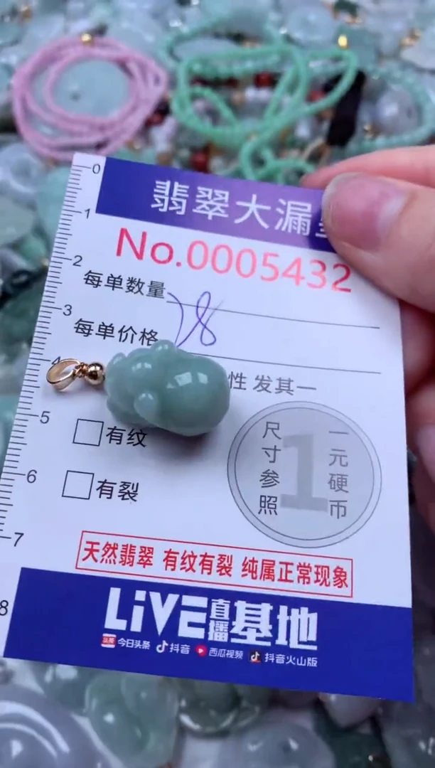 吊坠(不含链)未镶嵌翡翠5432