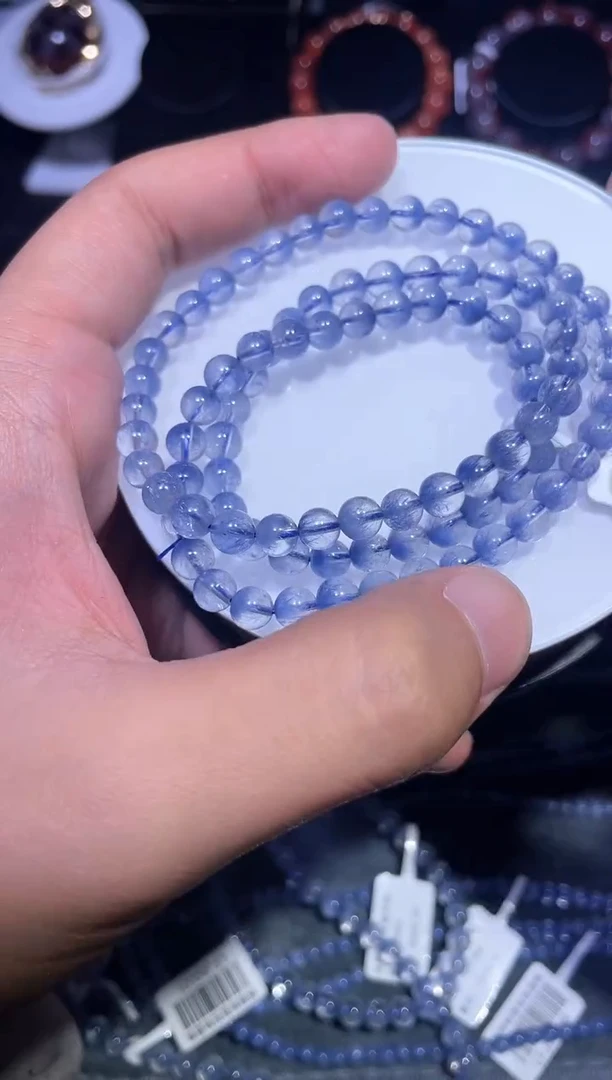 【闪购商品】水晶手链未镶嵌蓝线多圈A6（多样性发其一）