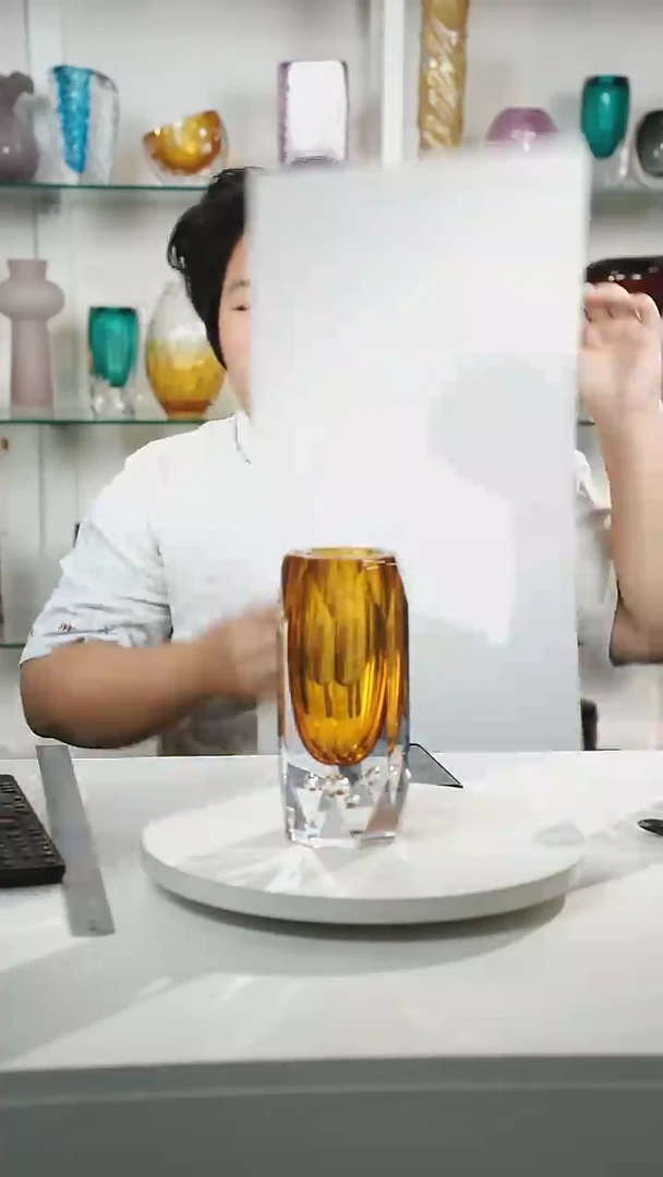 21高轻奢琉璃花器福利正常手工痕迹