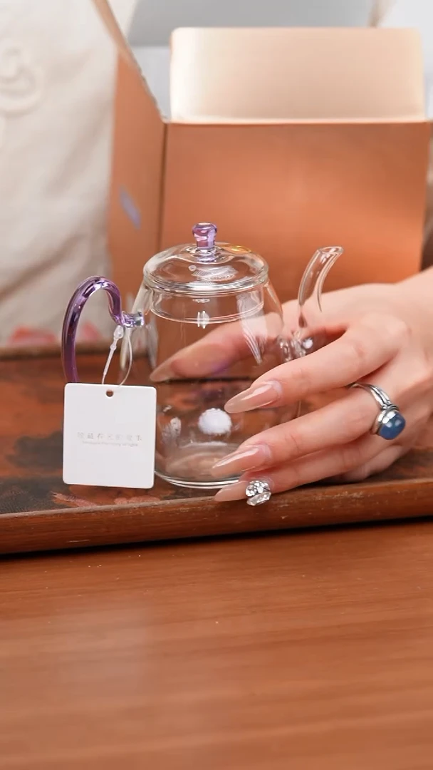 【闪购商品】禾器/晶彩灵雀壶/浅紫色/定制版