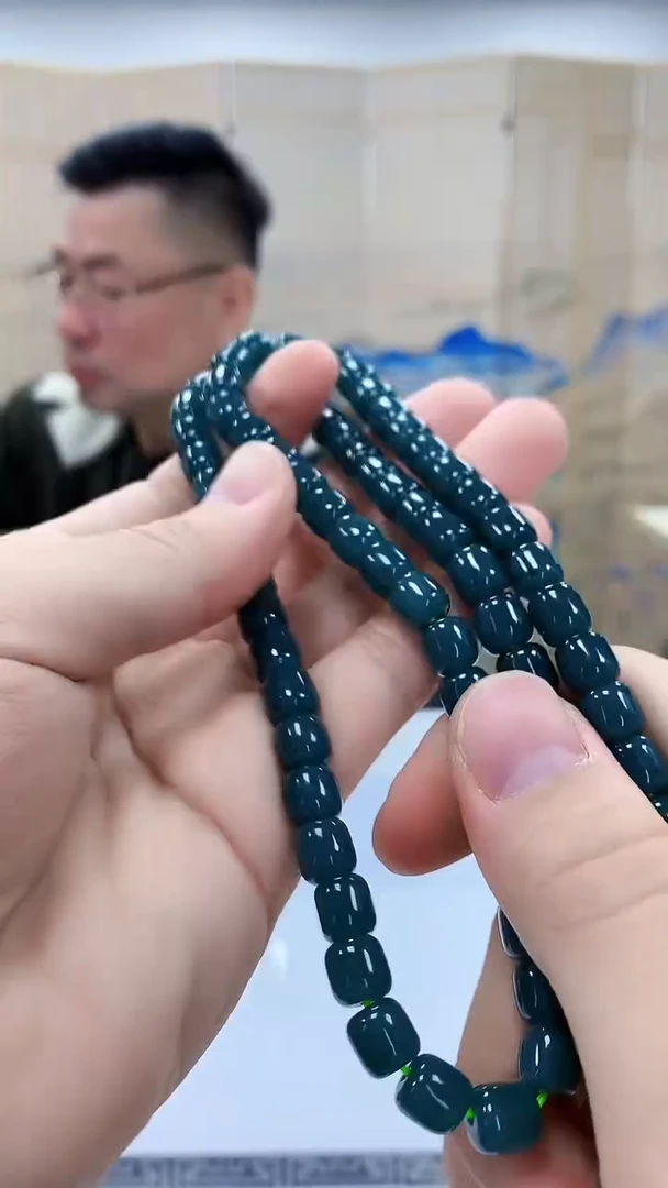 【闪购商品】定制翡翠未镶嵌5152bb-毛货珠链94