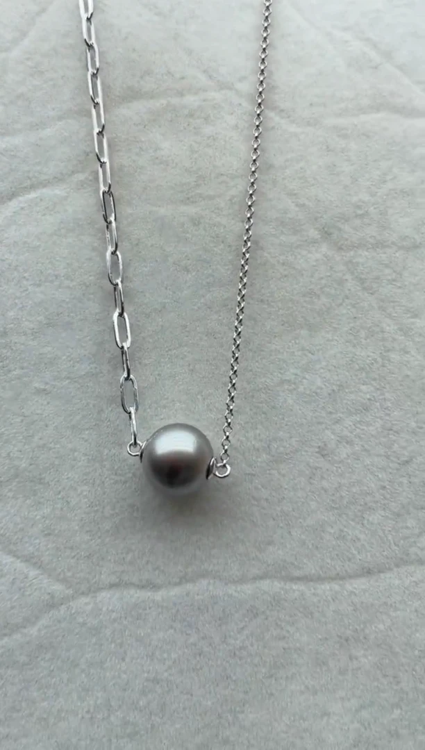 【闪购商品】淡水珍珠套链银S925镶嵌Y12