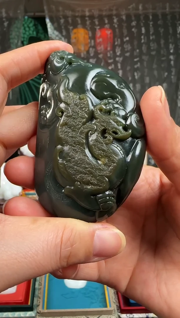 未镶嵌和田玉挂件紫*生貔貅