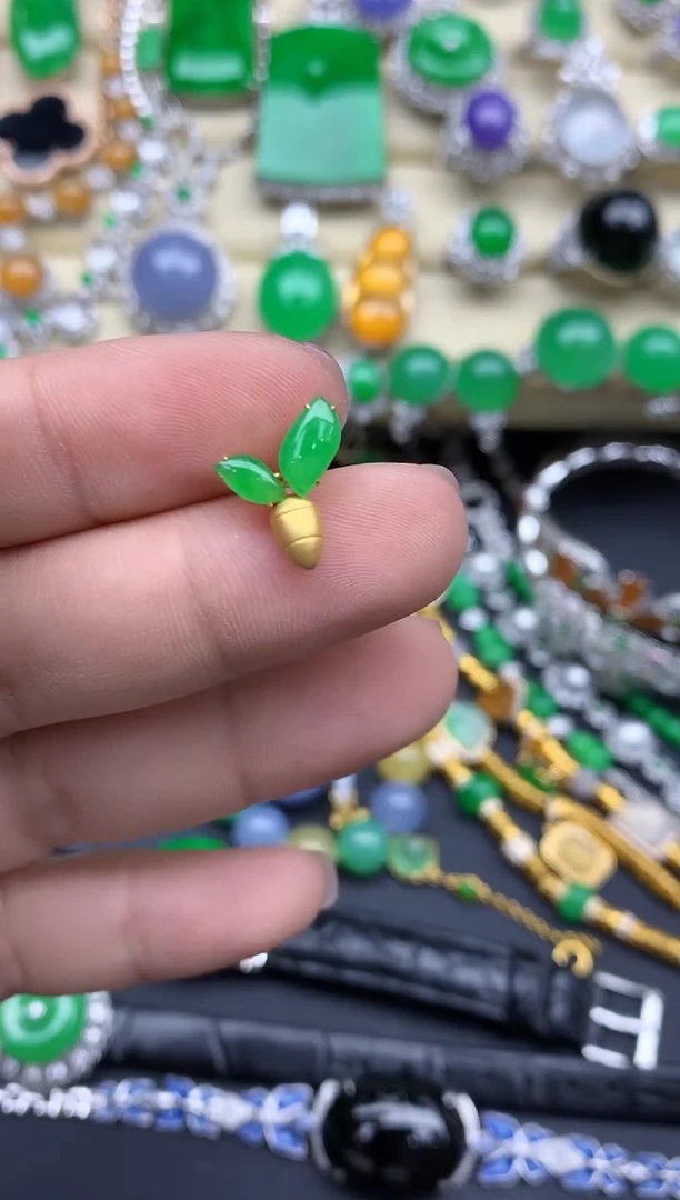 【闪购商品】翡翠颈饰18K金镶嵌345-中国好珍宝