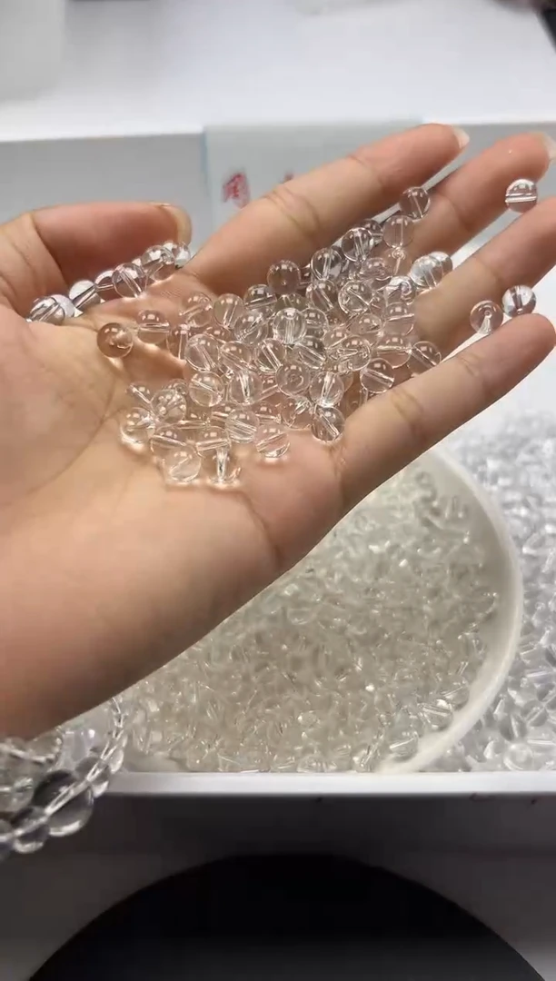 颈饰未镶嵌水晶w928白水晶6mm*50颗