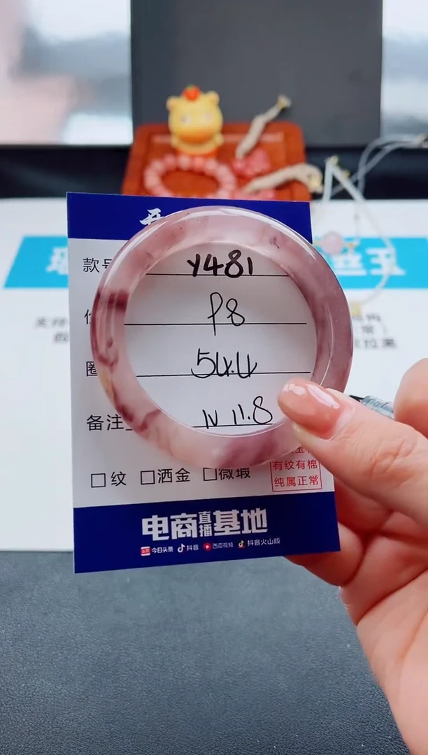 未镶嵌手镯石英质玉Y481-54.4
