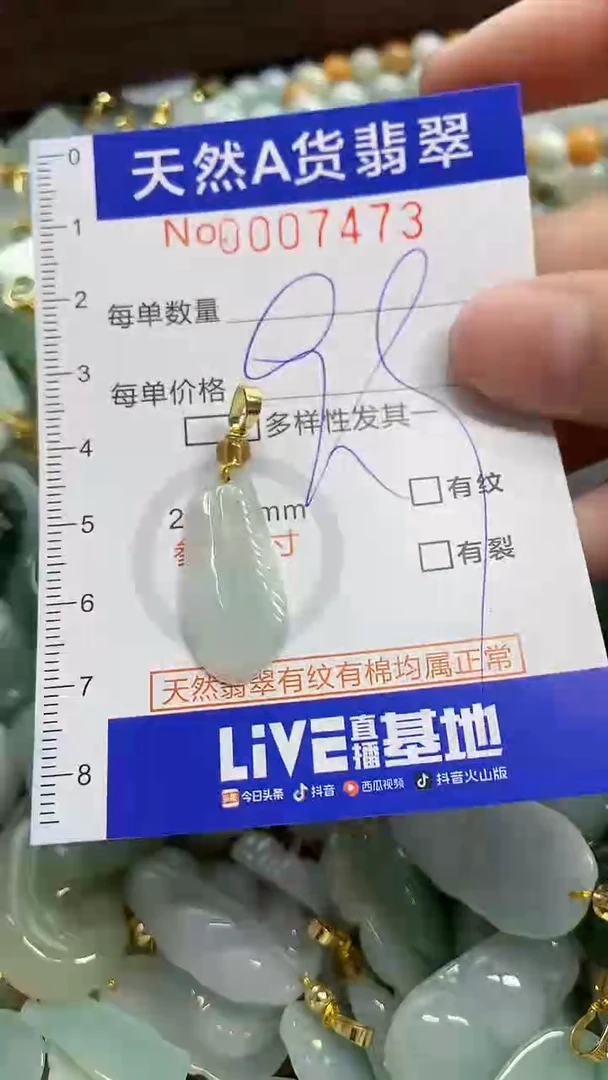 颈饰未镶嵌翡翠天然A货翡翠