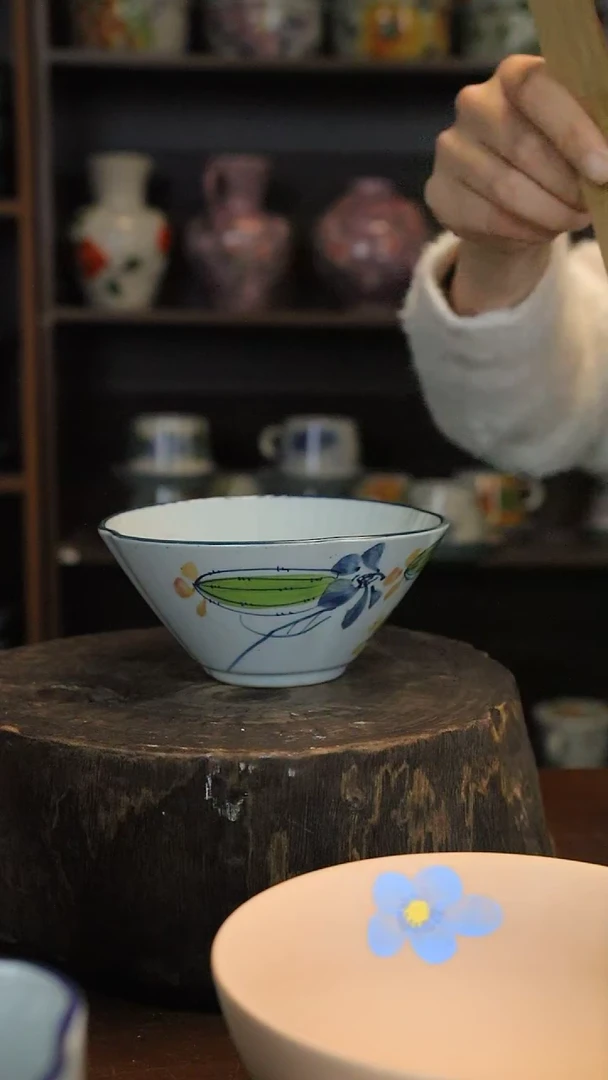 【闪购商品】椿野四叶草小碗（丝瓜）C315