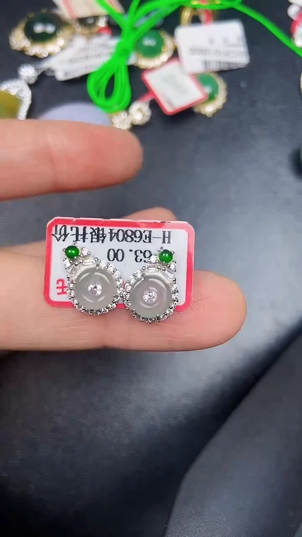 银S925镶嵌戒指翡翠2710