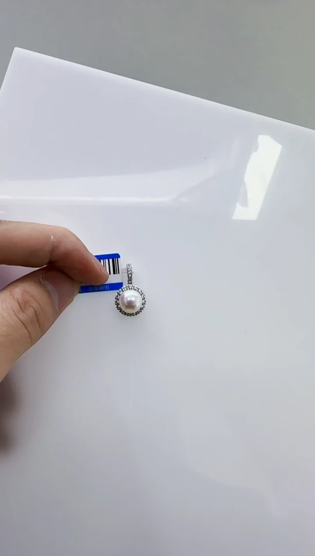 银S925镶嵌淡水珍珠DA珍珠 b498