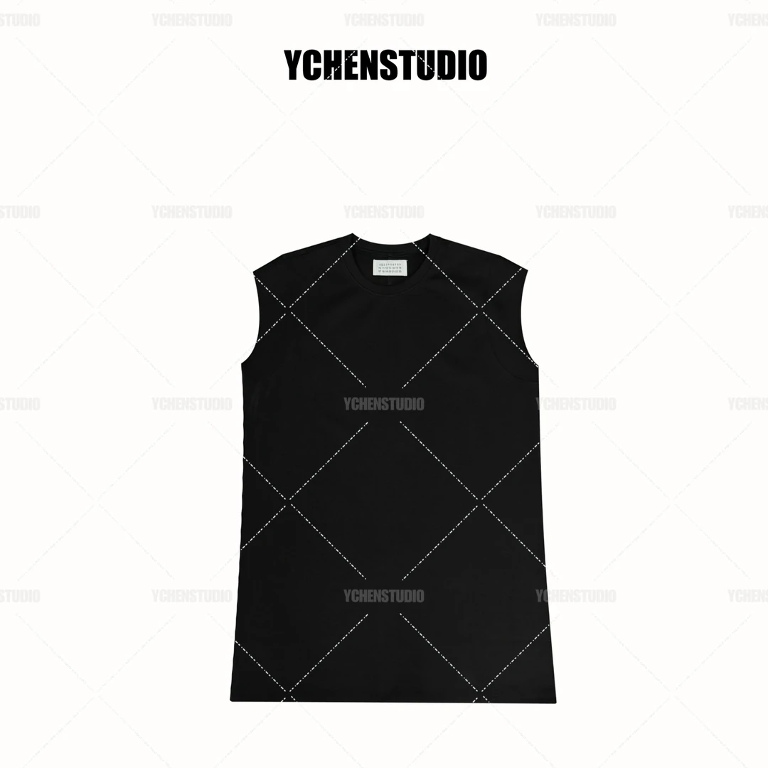 YCHENSTUDIO无袖连衣裙廓形气质夏季FC8817