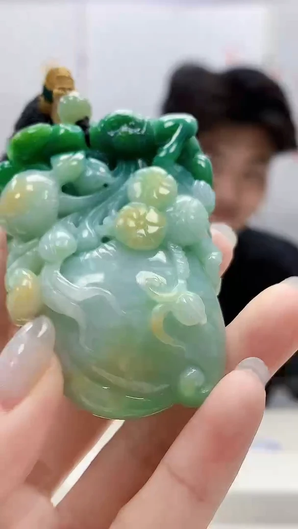 定制翡翠未镶嵌5145lr-毛货挂件212