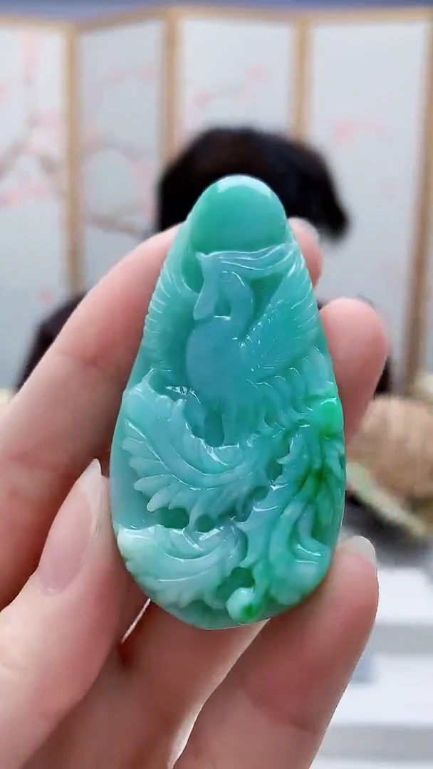 未镶嵌定制翡翠5145ry-毛货挂件67