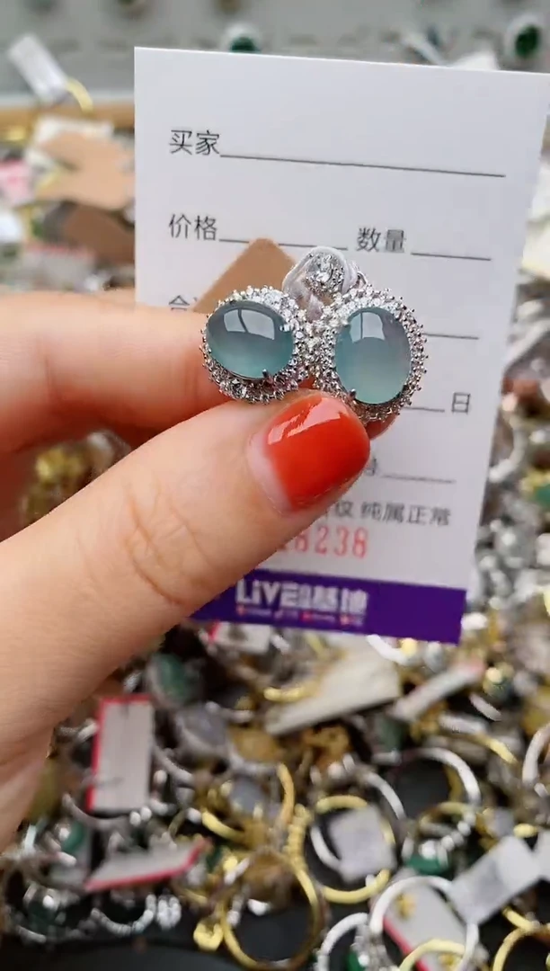 银S925镶嵌戒指翡翠.