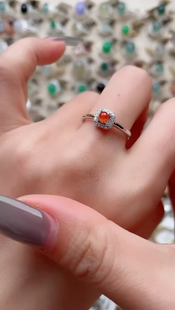 【闪购商品】翡翠戒指银S925镶嵌...........