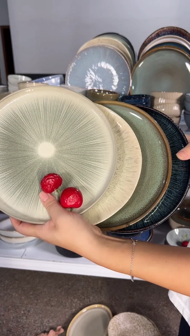 陶瓷外贸尾货瑕疵满20包邮X4 小盘组合