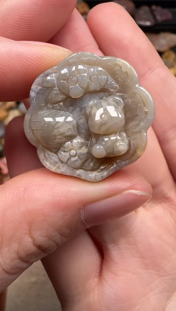 硅化珊瑚（珊瑚玉）未镶嵌颈饰580