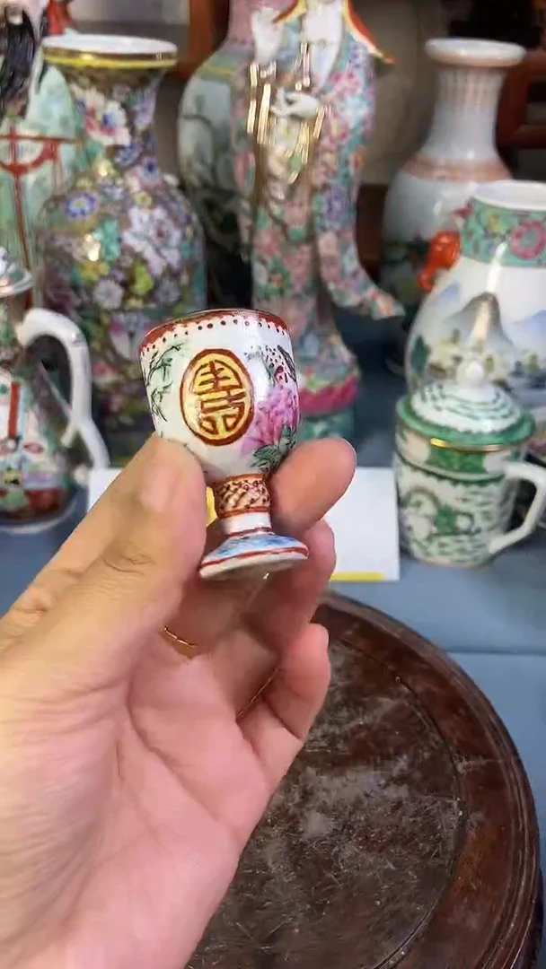 瓷片赤***人微瑕慎拍景德镇窑老厂瓷器单件