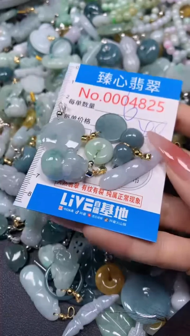 【闪购商品】翡翠颈饰未镶嵌含绳0004825