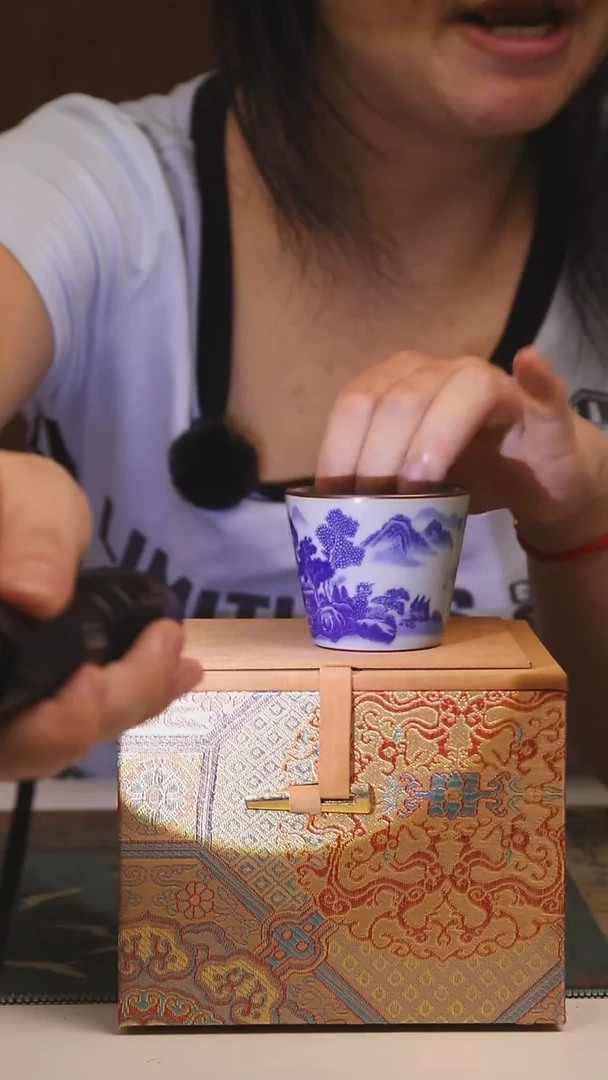 景德镇高温瓷富春山居图可乐杯