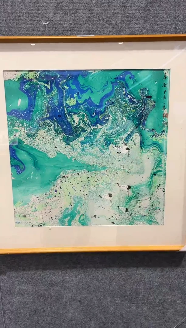 【闪购商品】绘画刘立荣-2平尺-带框-抽象