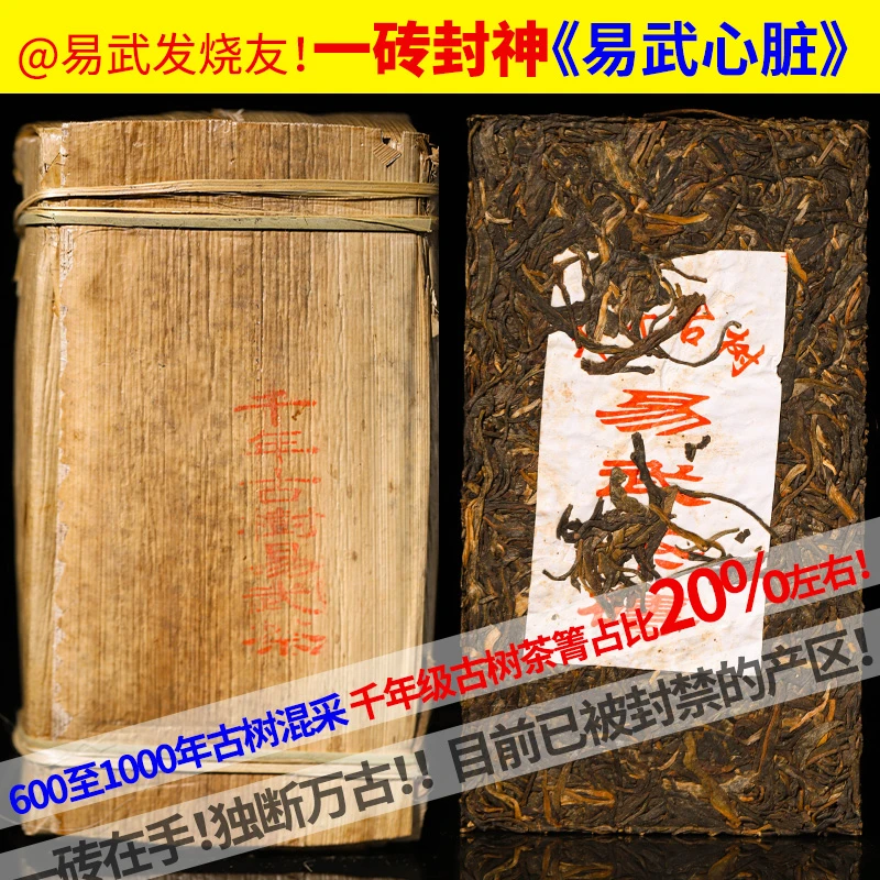 藏剑山庄2006年一砖封神《千年级古树易武》目前已被禁采普洱茶生茶