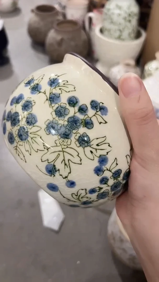 【闪购商品】陶瓷陶瓷花盆高9.5cm内口10.5cm