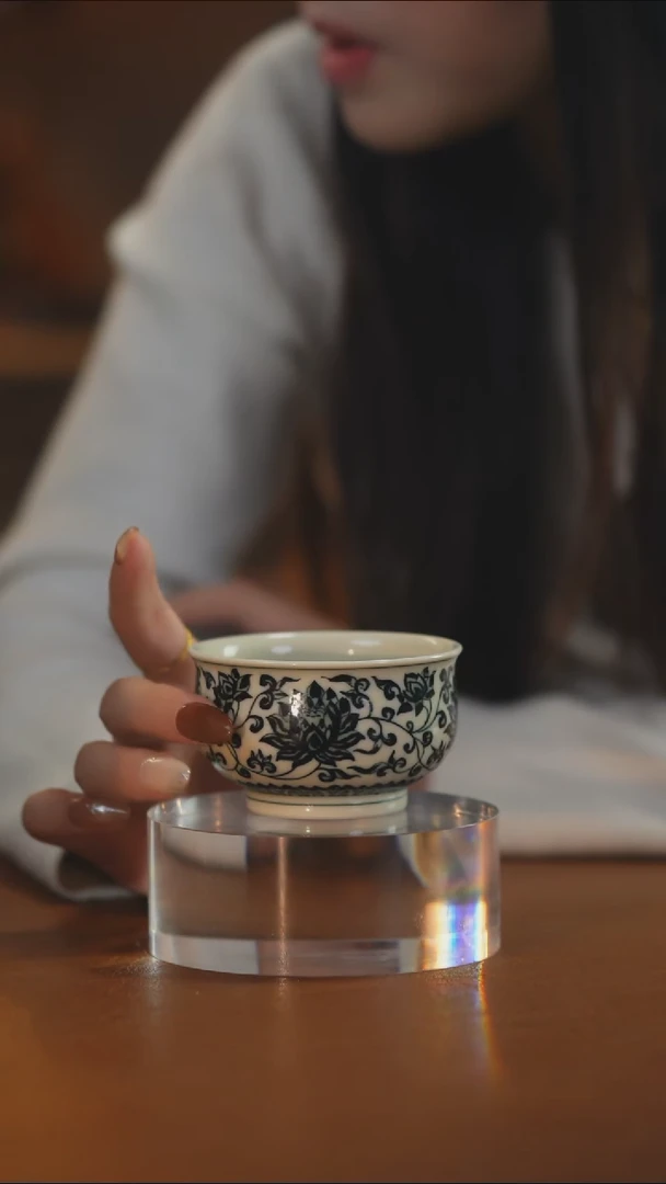 玉瑱堂二号釉佛莲炉式杯