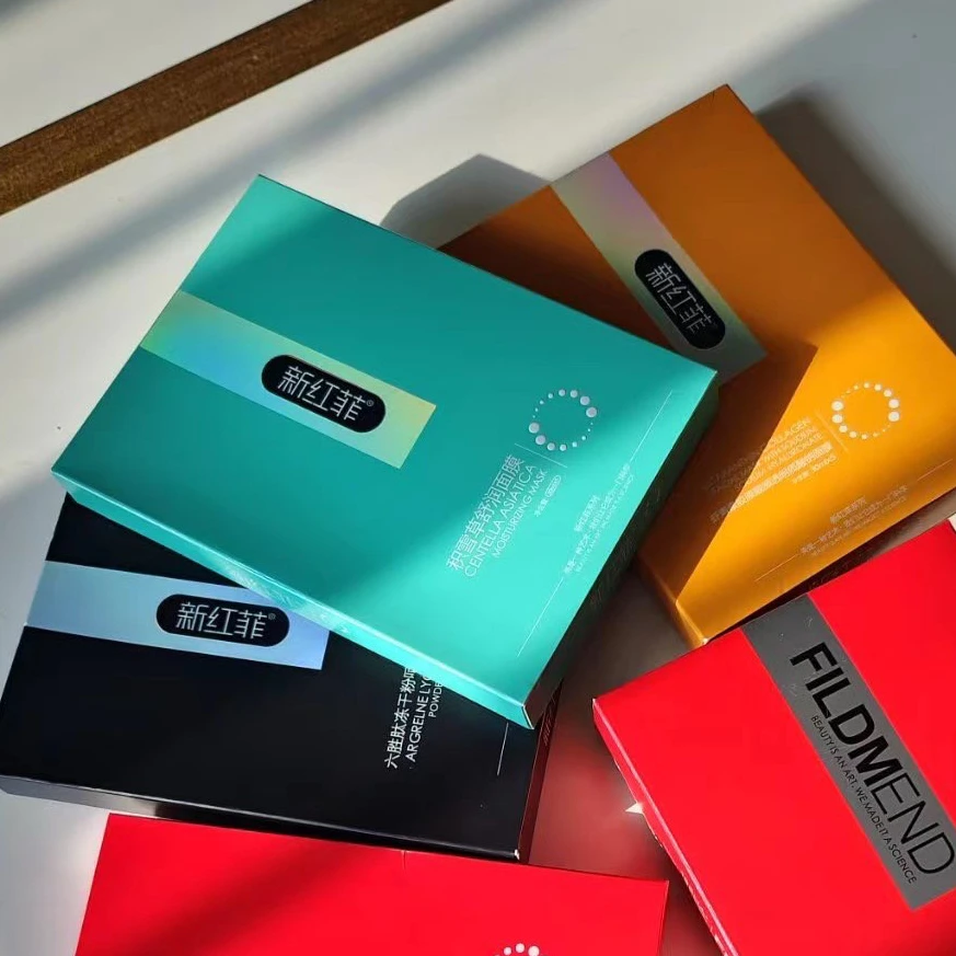 新红菲红膜黑膜虾青素多效修护面膜补水保湿护肤贴