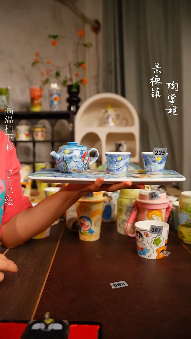 景德镇高温釉下彩纯手工手绘225