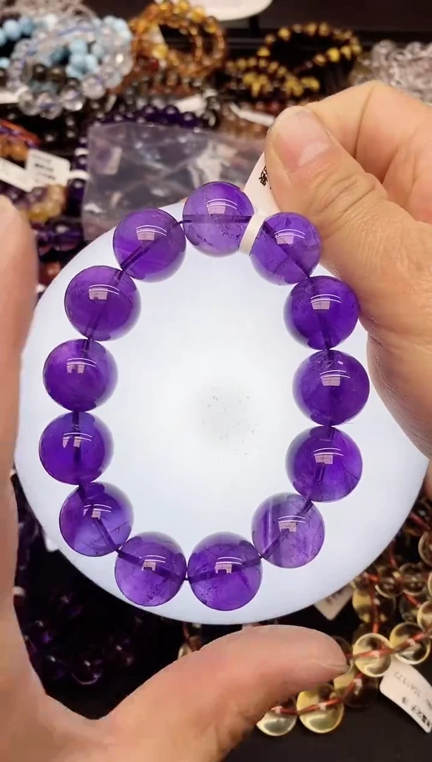 【闪购商品】水晶手链未镶嵌109a紫水晶18mm