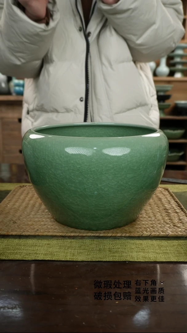 陶瓷苹果大缸A-24次品保不漏水外观不完美