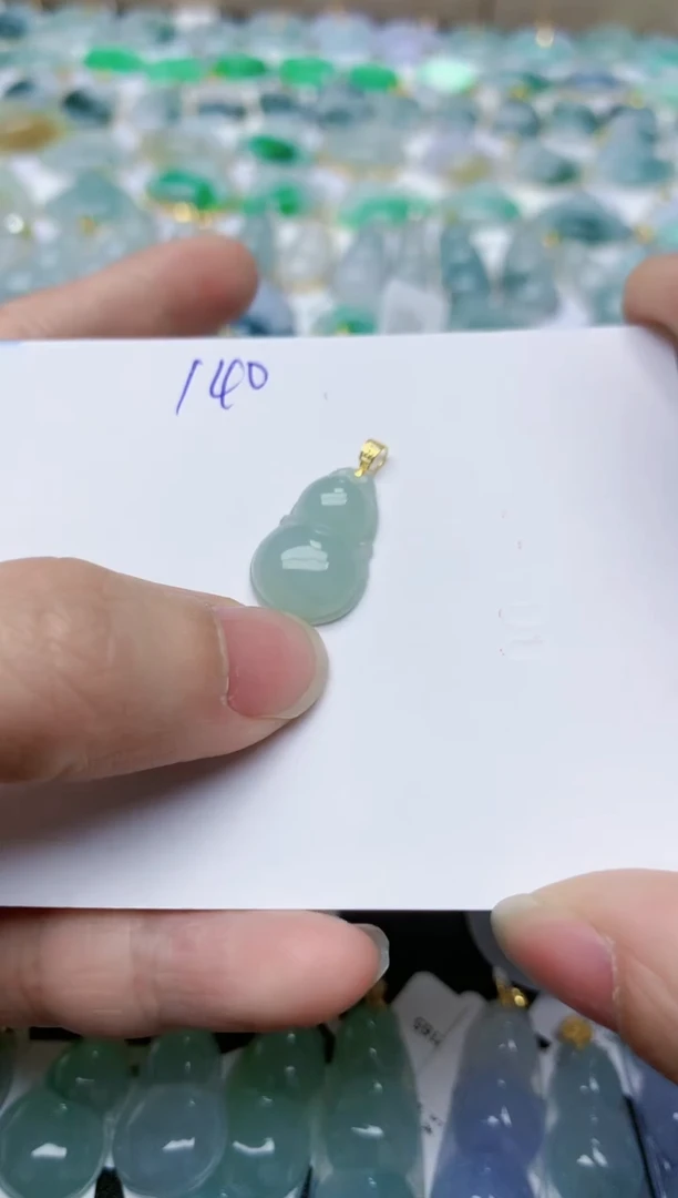 【闪购商品】翡翠颈饰18K金镶嵌天然翡翠A货