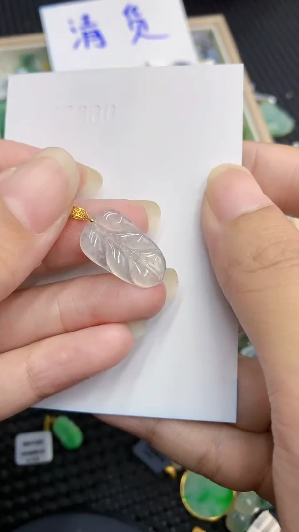 【闪购商品】翡翠颈饰18K金镶嵌            8