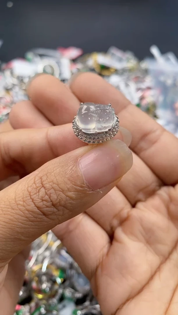 未镶嵌戒指翡翠111--1