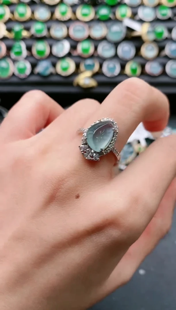 【闪购商品】翡翠戒指银S925镶嵌111111111111