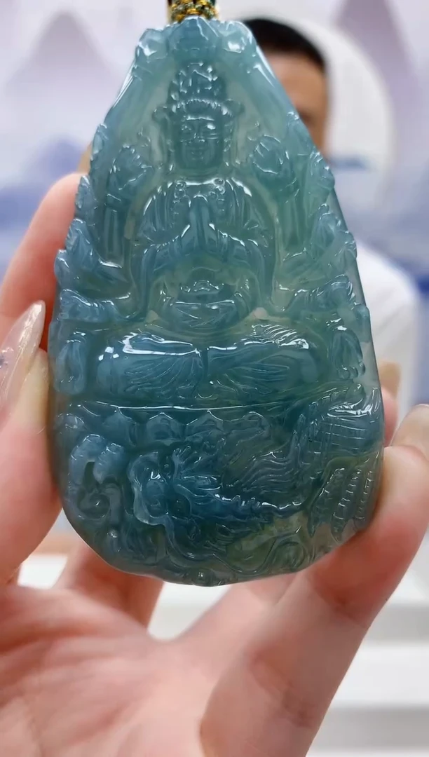 未镶嵌定制翡翠4898jw-毛货挂件59