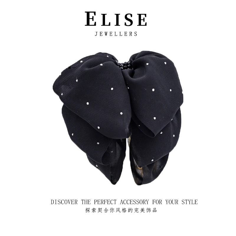 艺丽丝东方之珠轻奢高级蝴蝶 [梦中芭蕾]4cm马尾夹YL933