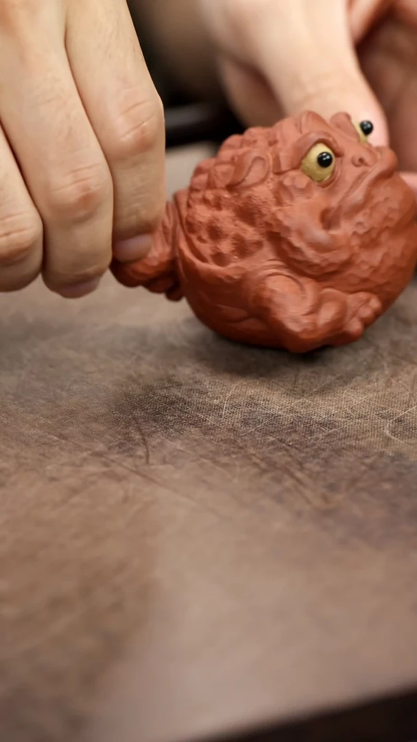 紫砂茶宠紫砂逗蟾