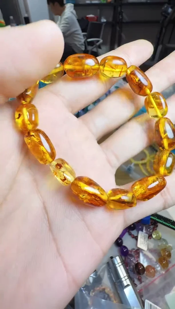 手链琥珀未镶嵌晶8944