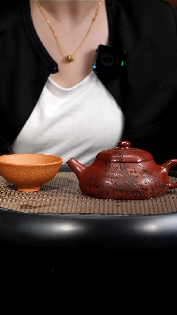 茶壶紫砂【F020】六方静乐+杯子宜兴紫砂