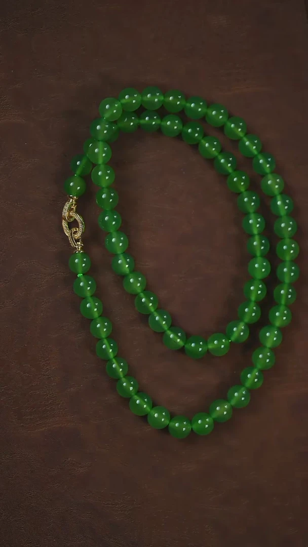 玛瑙/玉髓项链未镶嵌绿玉髓@@x999048