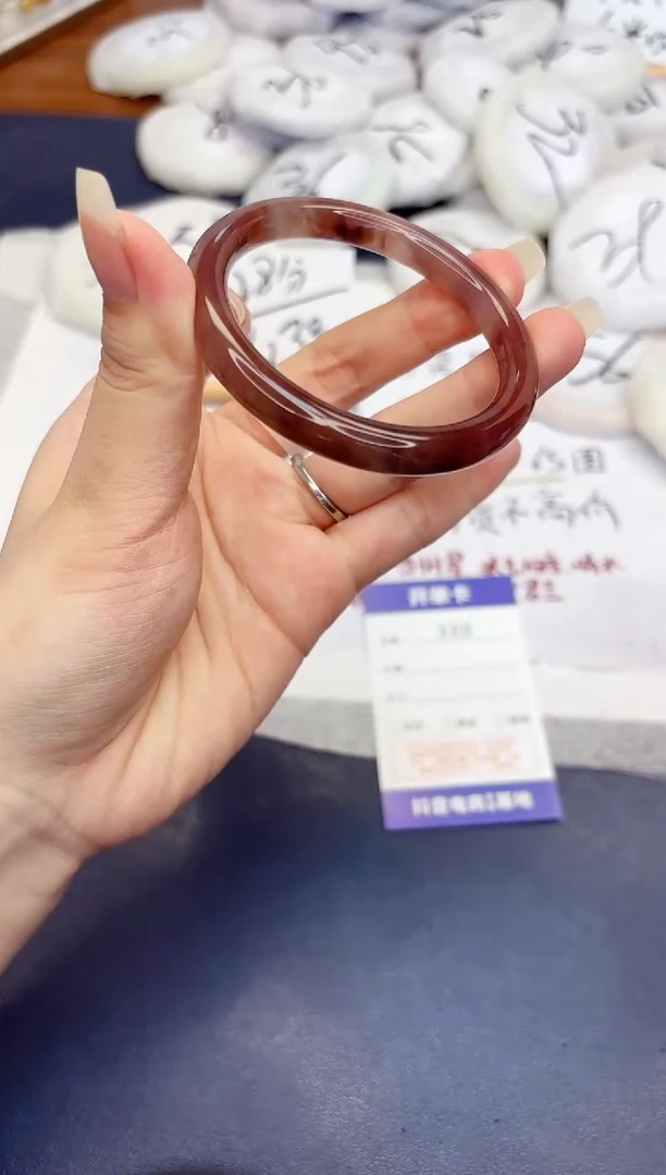 石英质玉手镯未镶嵌320-紫罗兰-圈口53