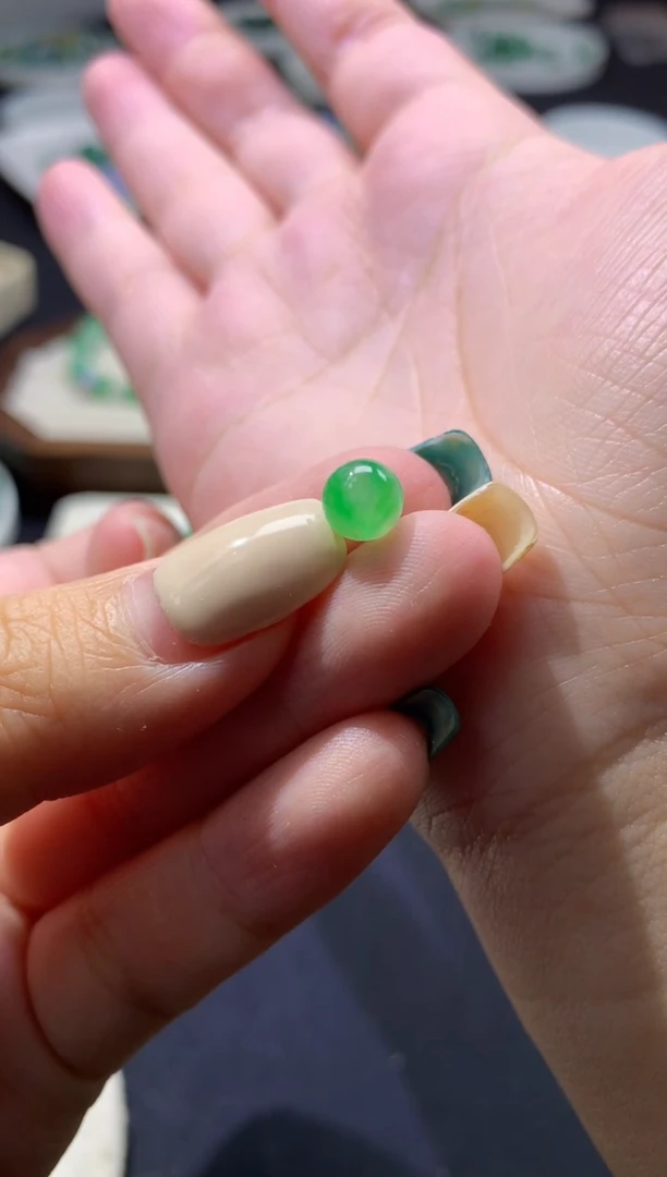 未镶嵌定制翡翠钱*乐卡6.7mm