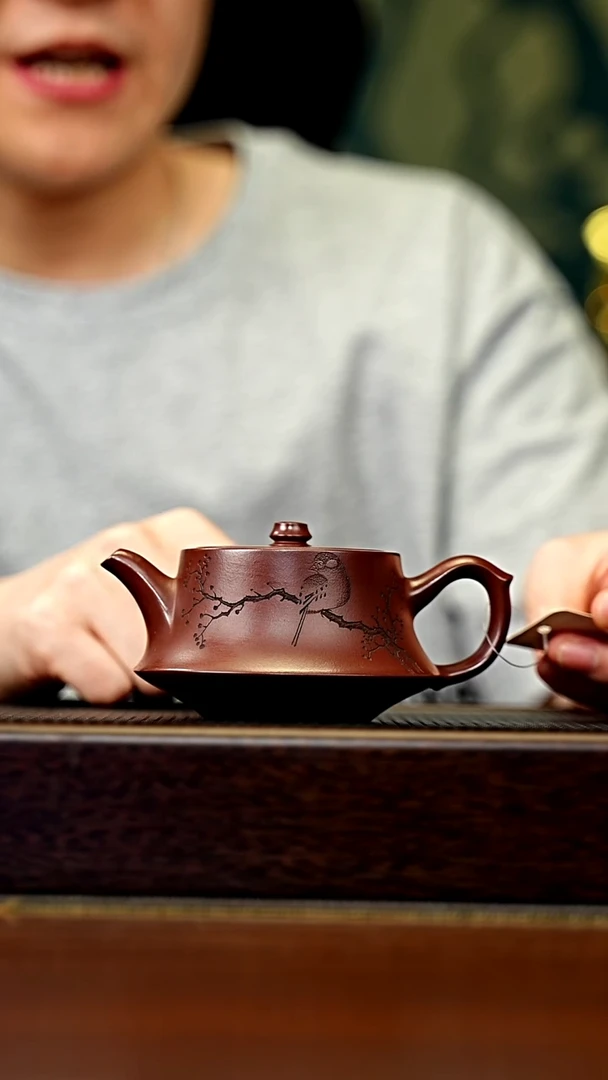 茶壶紫砂宜兴原矿 手工 紫砂壶容量180CC