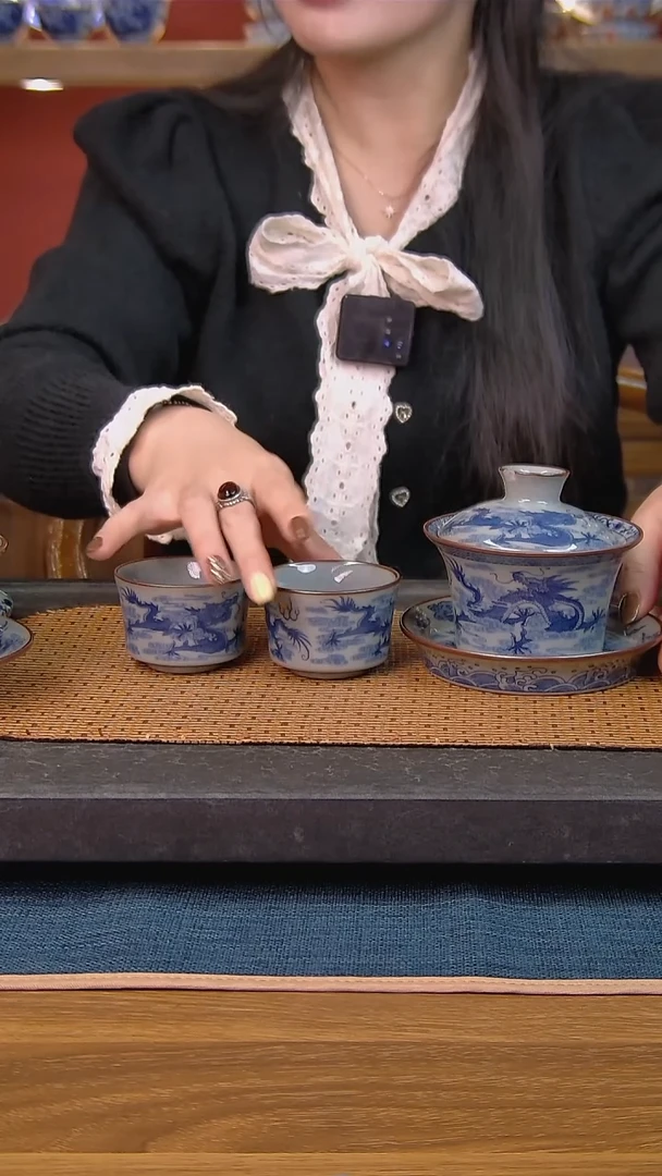 简装家用款3件套 老陶泥开片纹陶瓷茶具