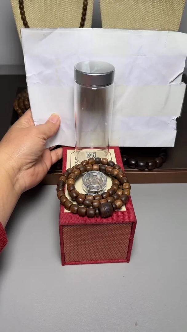 【闪购商品】沉香手串芽庄白棋0.9桶珠三圈