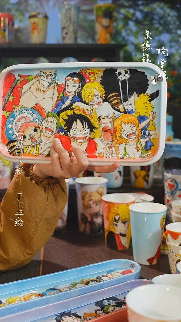 景德镇高温釉下彩纯手工手绘